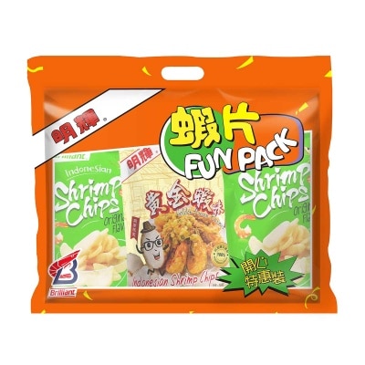 BRILLIANT Funpack Shrimp Chip(ori+gold Prawn)
