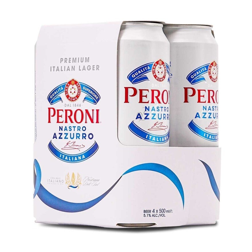 PERONI 頂級拉格啤酒巨罐（４罐裝）