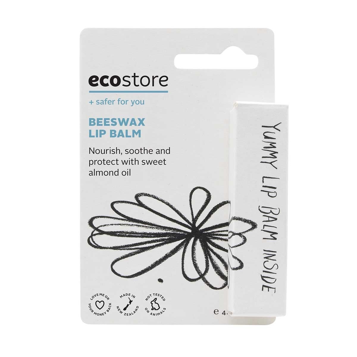 ECOSTORE Lip Balm Fragrance Free Beeswax