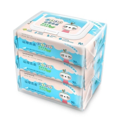 WATSONS Moisturising Emboss Baby Wipes