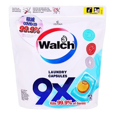WALCH Walch 9x Antibacterial Laundry Capsules Refill 65pcs