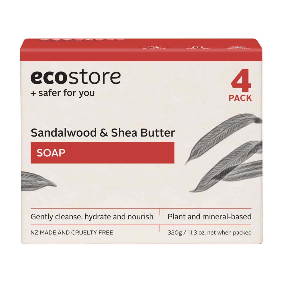 ECOSTORE 檀香乳木果油肥皂８０克 （４件裝）