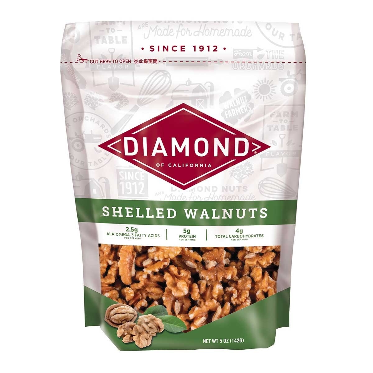 DIAMOND Premium Shelled Walnuts