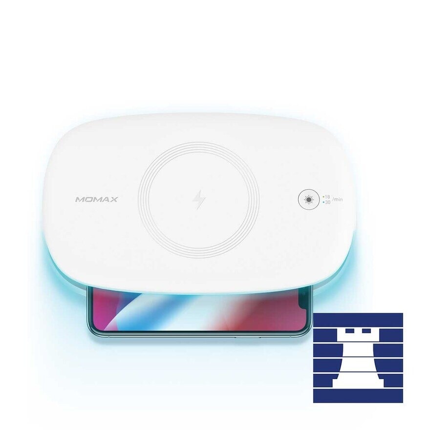 MOMAX Momax Q.Power UV-Box UV Sanitizing Box with Wireless Charging [White] [ Fortress](Original Price: $398)