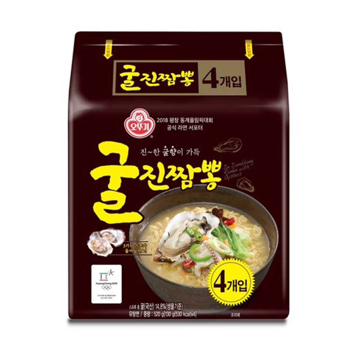 不倒翁 蠔仔風味辣拉麵（４包裝）