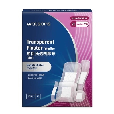 WATSONS Transparent Assorted Plasters 25s