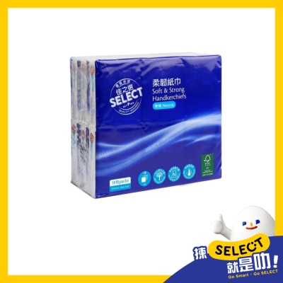 SELECT佳之選 Ｆｓｃ 柔韌紙巾１８包裝－原味 image