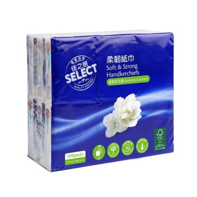 SELECT Fsc Soft & Strong Hanky 18s - Jasmine