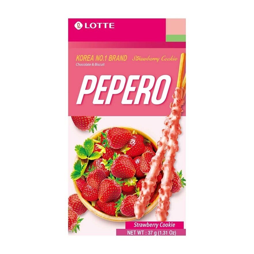 LOTTE Strawberry Cookie Pepero