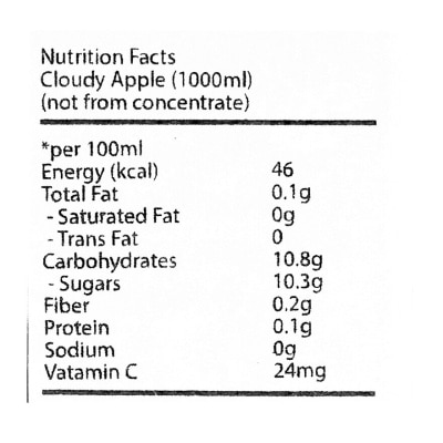 BECKERS BESTER Cloudy Apple Juice 100prcnt