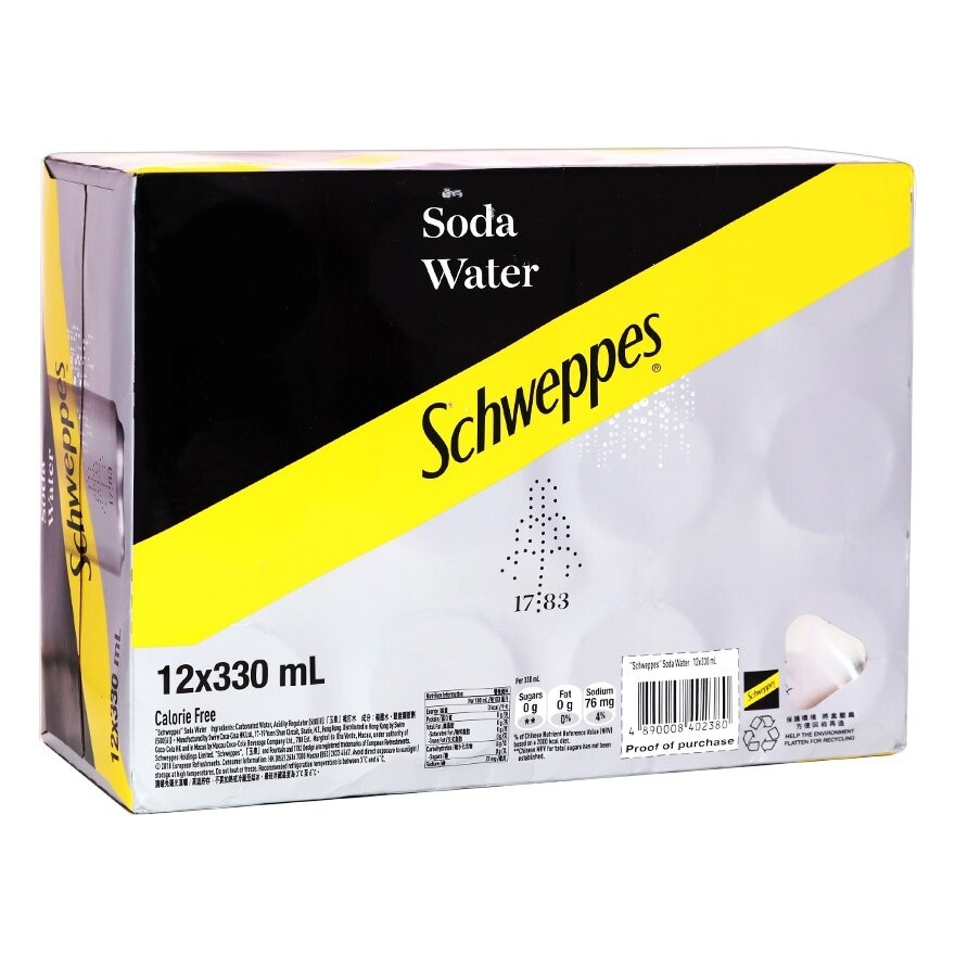 SCHWEPPES Soda Water