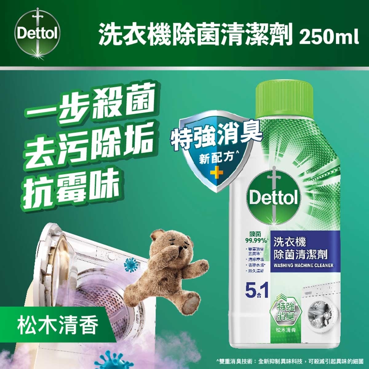 DETTOL Washing Machine Cleaner Pine 250ml | PNS eShop