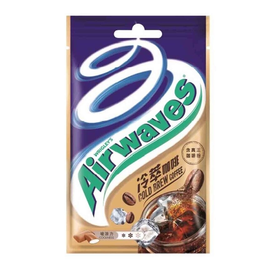 AIRWAVES Cold Brew Coffee Flavour Gum Bag