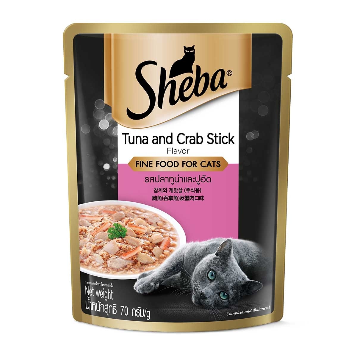 SHEBA Pouch Tuna & Crab Stick Flavor 70g