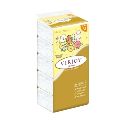 VIRJOY Jumbo Softpack Facial Tissues 5's