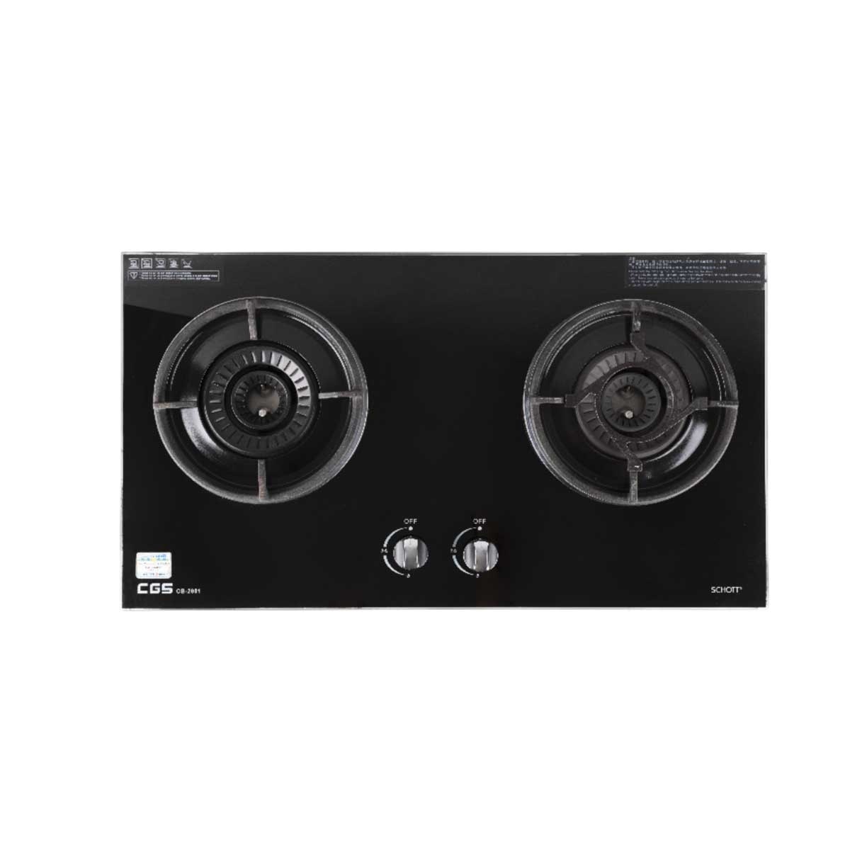 CROWN CGS Cb2801b Build-in Tg Stove (black)