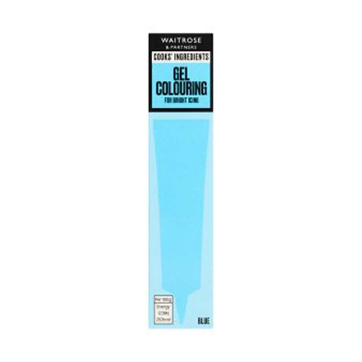 WAITROSE Ci Blue Gel Food Colouring