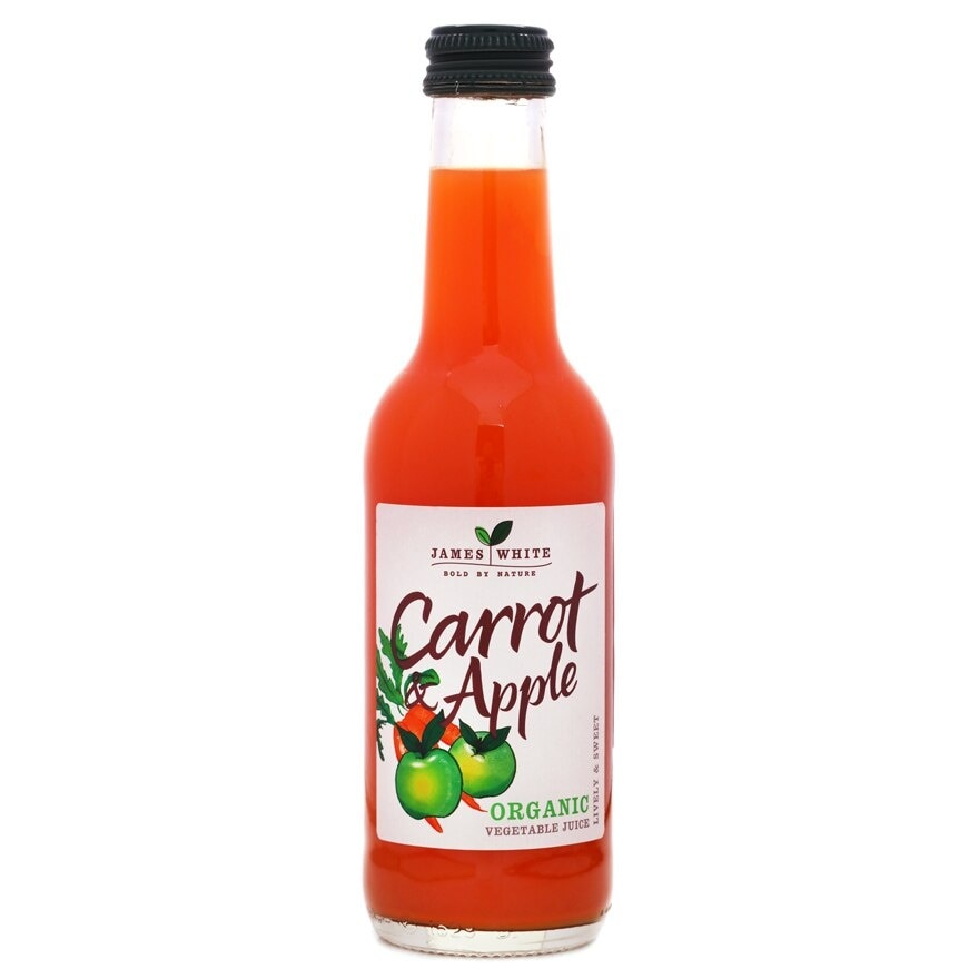 JAMES WHITE ORGANIC CARROT & APPLE JUICE