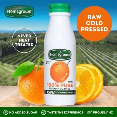 HOMEGROWN - Cold Pressed Orange Juice 400ml