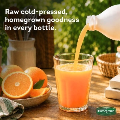 HOMEGROWN Cold Pressed Orange Juice 400ml