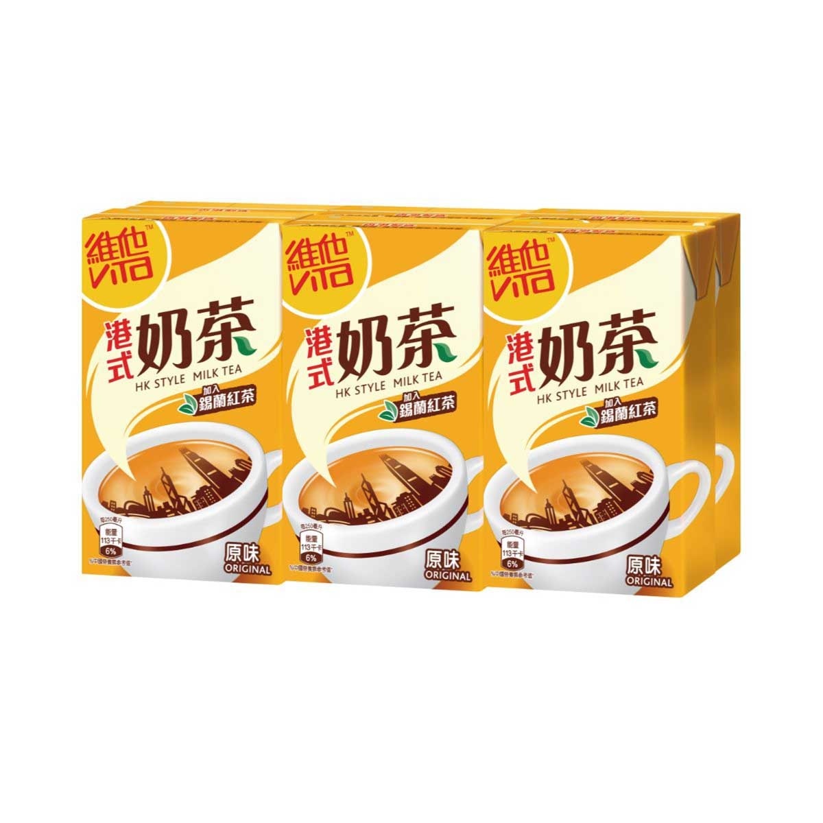 維他 港式奶茶250毫升(6包裝)