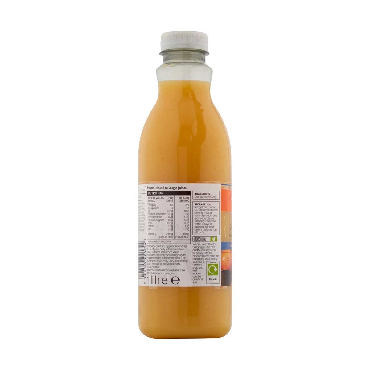 WAITROSE Smooth Orange Juice [ Uk](chilled 0-4°c)