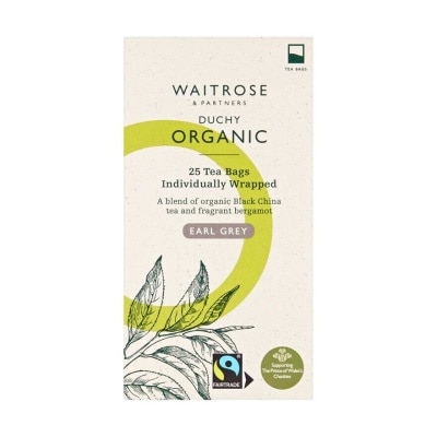 WAITROSE DUCHY Org Earl Grey Tea 25s