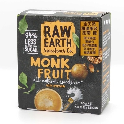 RAW EARTH Monk Fruit Stevia Sweetener (stick)