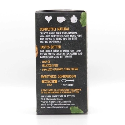 RAW EARTH Monk Fruit Stevia Sweetener (stick)