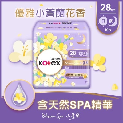 KOTEX Kotex Blossom Spa Freesia Ut 28cm 10s