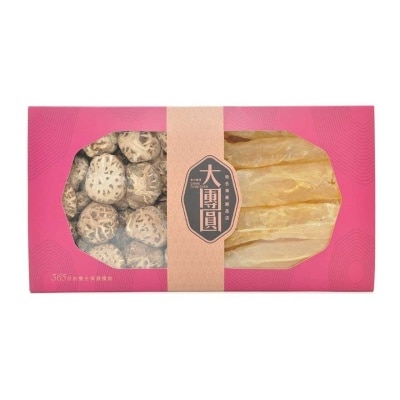 大團圓 禮盒B-精選花膠筒70-75頭 150g, 一級原木花菇 250g (*商戶直送-大團圓) *滿$500免運