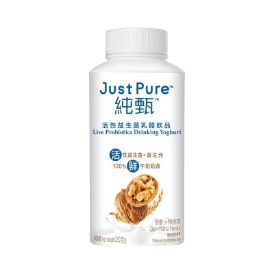 JUST  PURE Live Probiotics Drk Ygt-oat&walnut