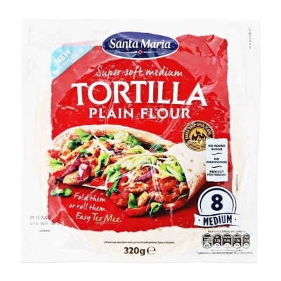 SANTA MARIA Plain Flour Soft Tortillas