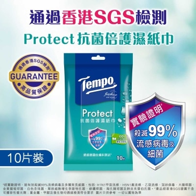 TEMPO Tempo Protect Wet Wipes 10’s