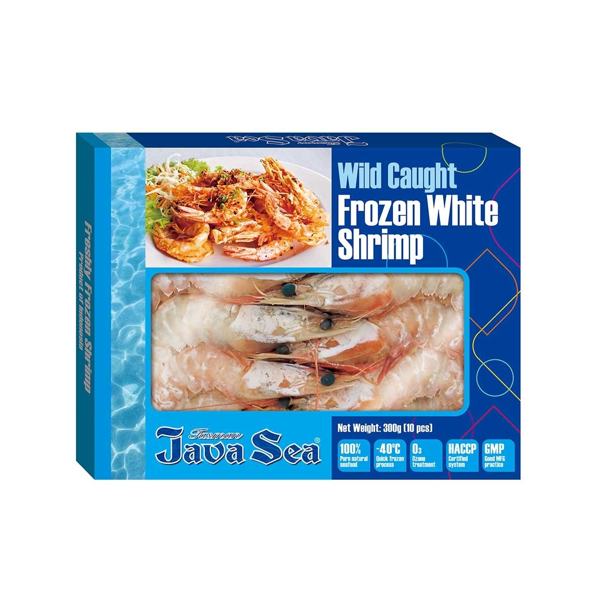JAVA SEA Frozen White Shrimp (wild Catch) 300g [indonesia](frozen -18°c)