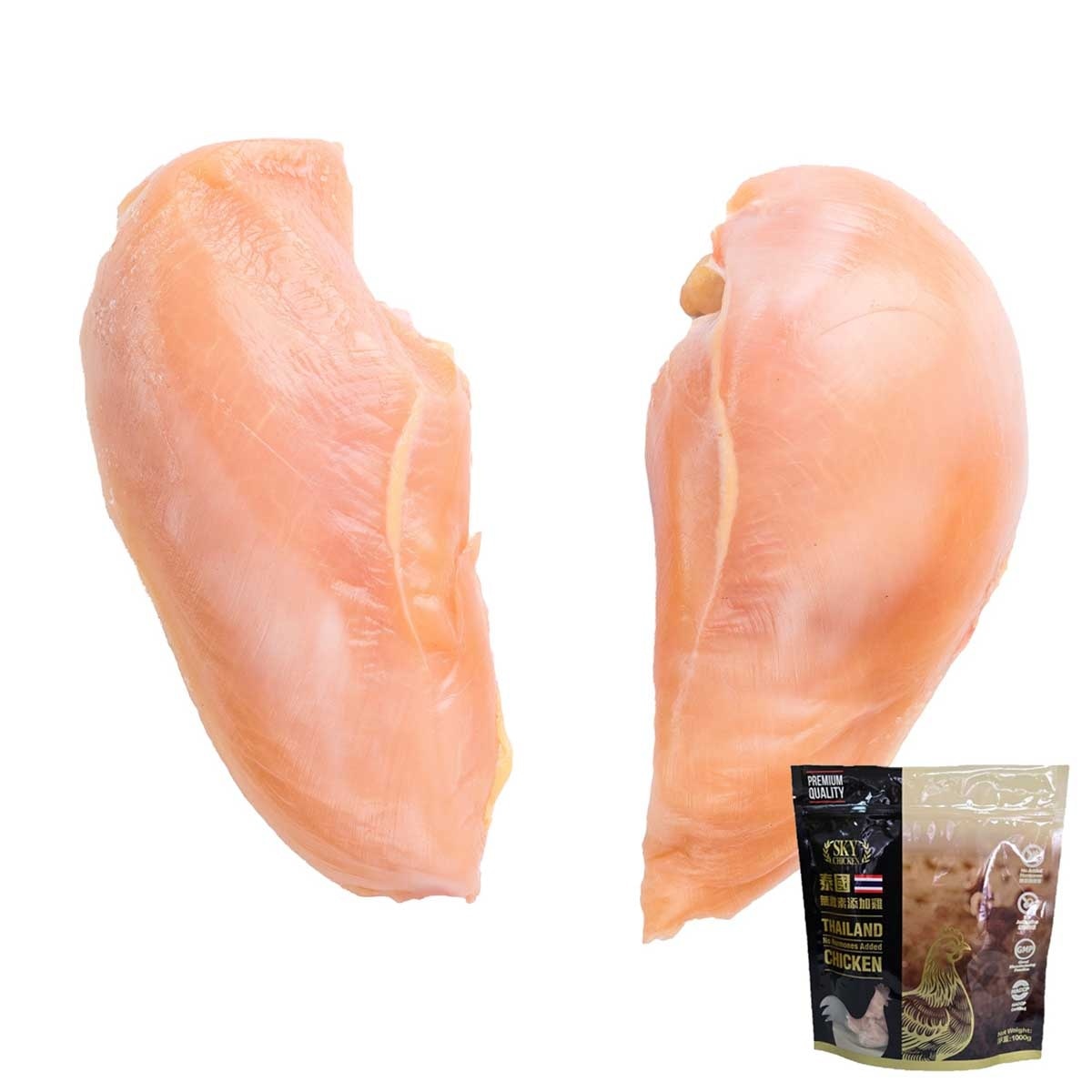SKY CHICKEN 泰國無添加激素去皮雞胸[泰國](急凍 -18°C)
