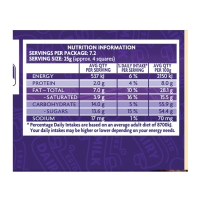 CADBURY Dairymilk F&n Blk