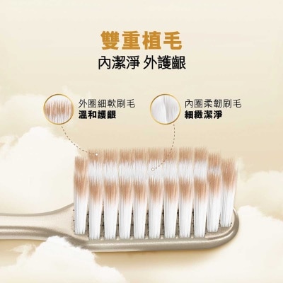 COLGATE Slim Soft Gold Charcoal Antibacterial Toothbrush 3s