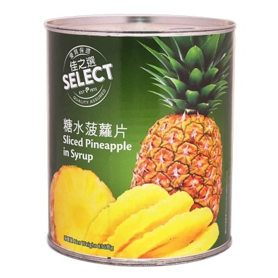 SELECT Sliced  Pineapple In Syrup