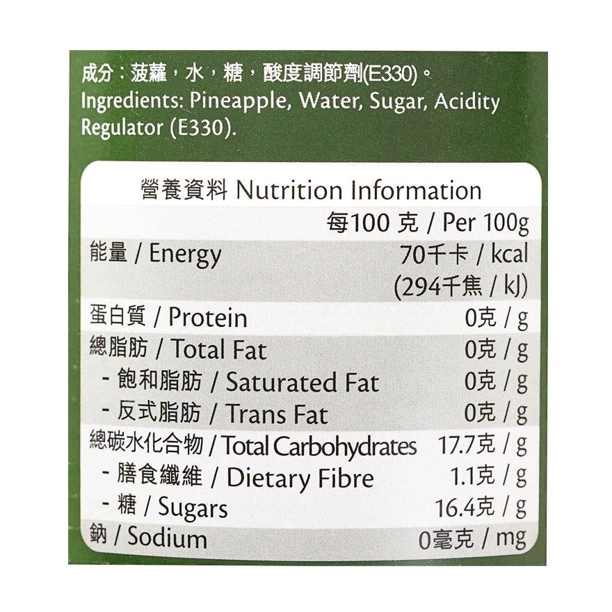 SELECT佳之選 糖水菠蘿片