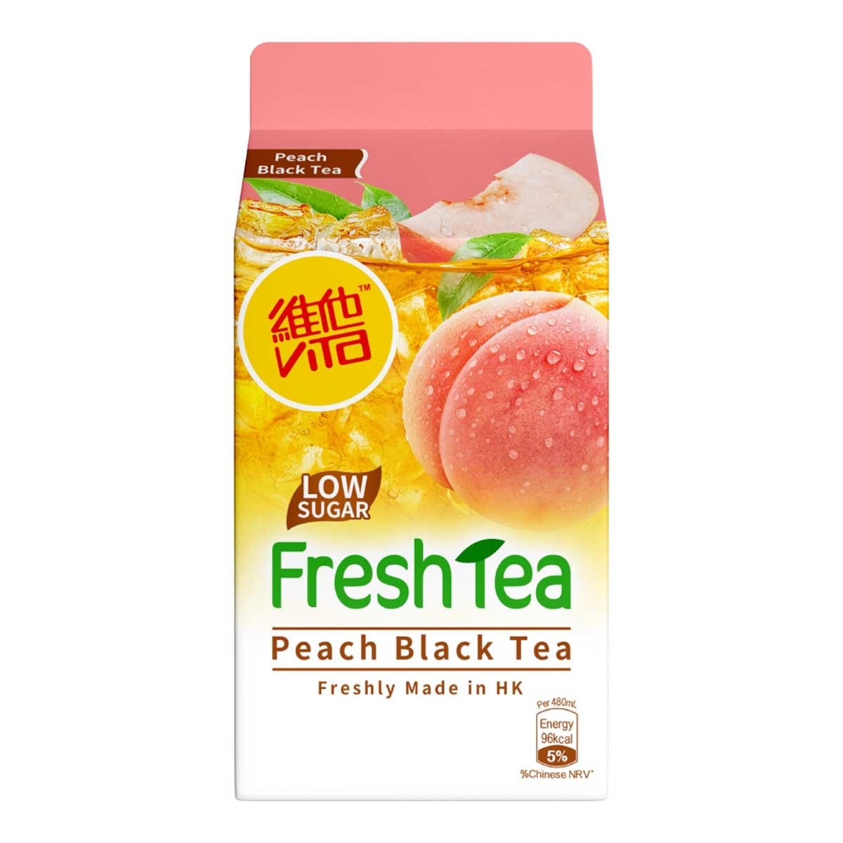 維他 新鮮蜜桃紅茶飲品[香港](冷凍 0-4°c)