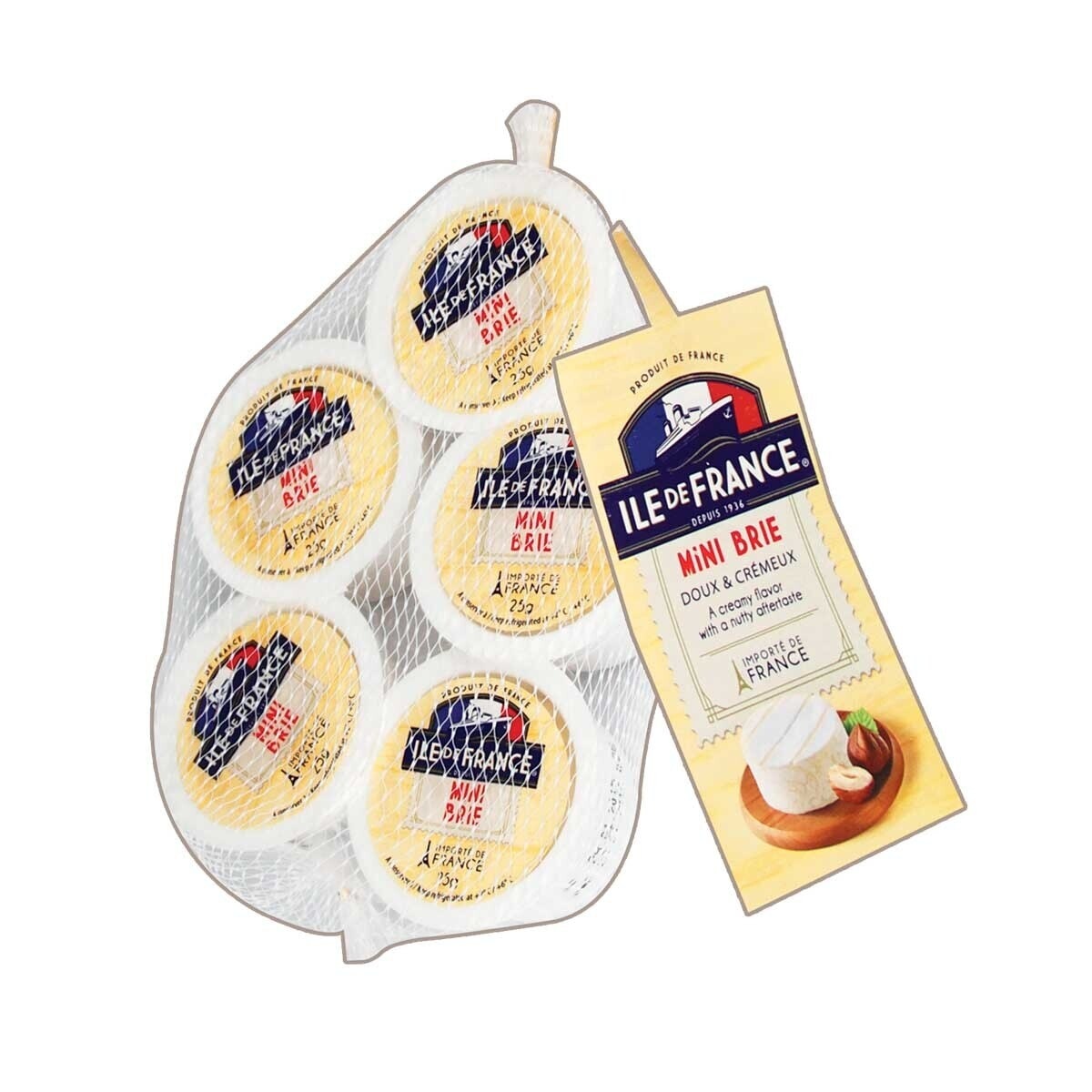ILE DE FRANCE Mini Brie Cheese In Net(chilled 0-4°c)