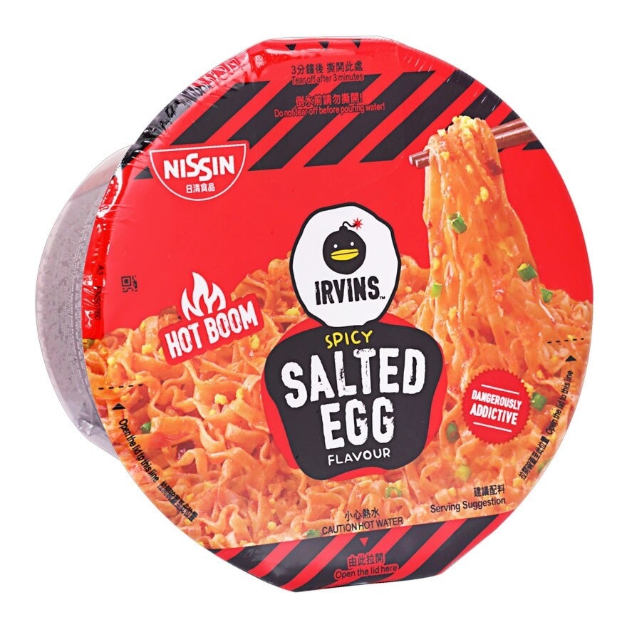 日清 Irivins辣鹹蛋味即食撈麵