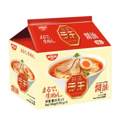 NISSIN RAOH Shoyu Flavour Non Fried Instant Noodle 5's