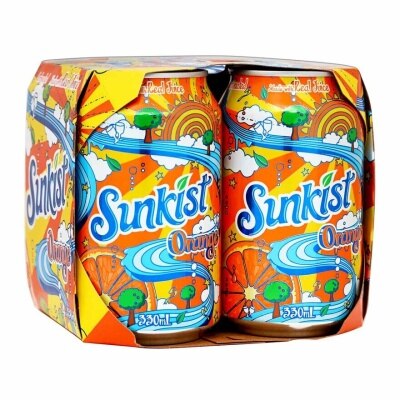 SUNKIST Sparkling Orange Juice Drink 4's