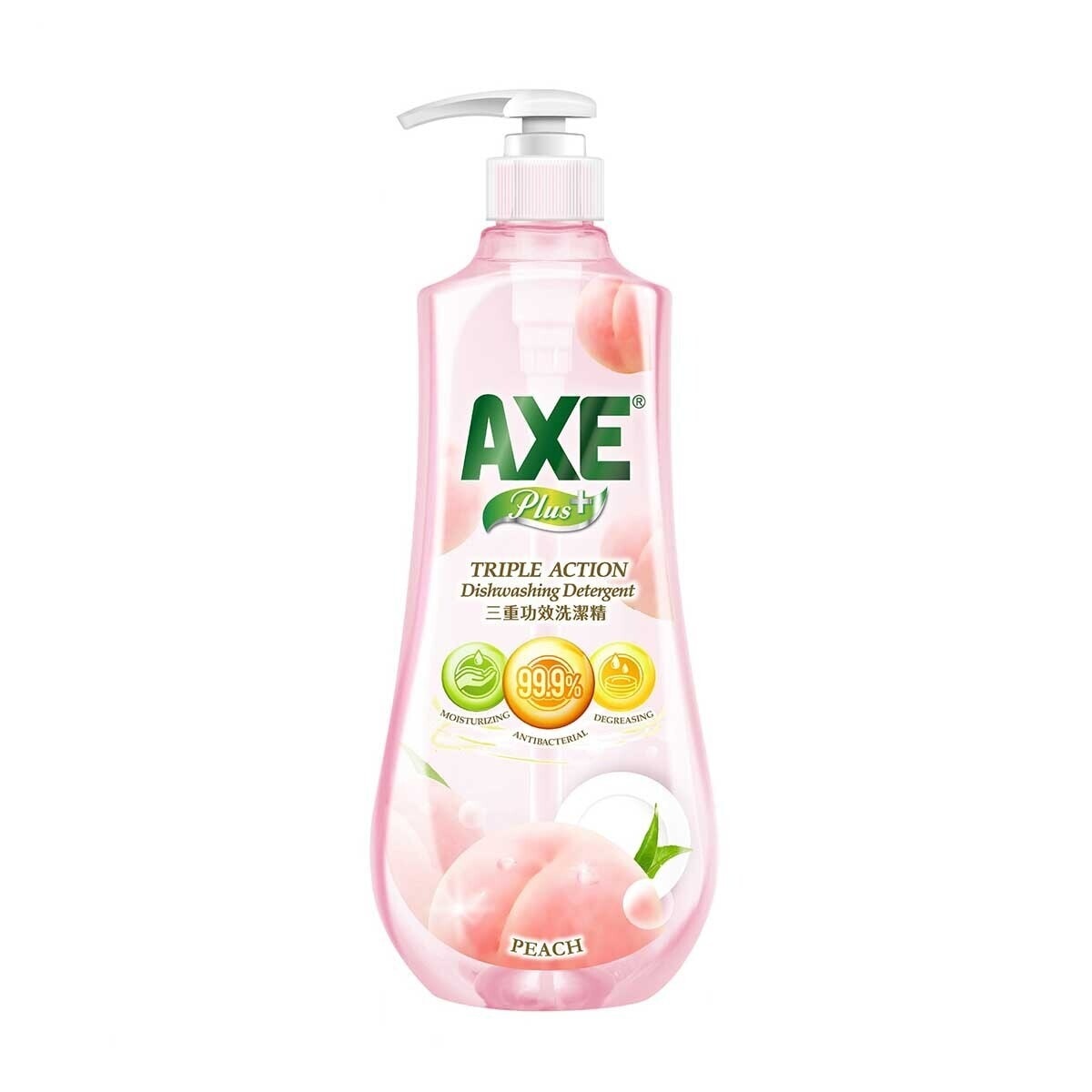 AXE PLUS 斧頭牌 三重功效洗潔精(蜜桃) 1千克