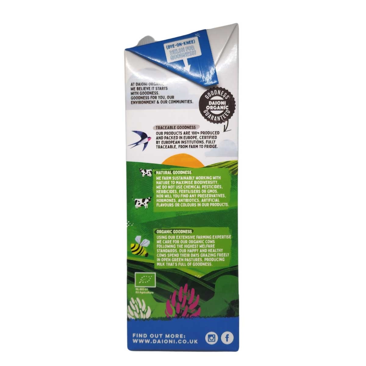 DAIONI Organic Whole Milk image