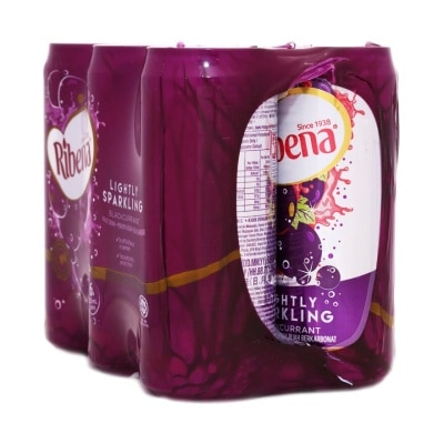 RIBENA Lightly Spk 6 Can Blkcurrant