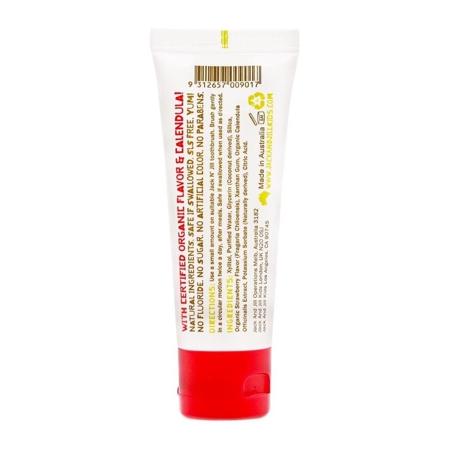 JACKNJILL Natural Toothpaste - Strawberry