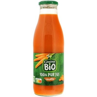 CASINO BIO Organic Pure Carrot Juice Glass